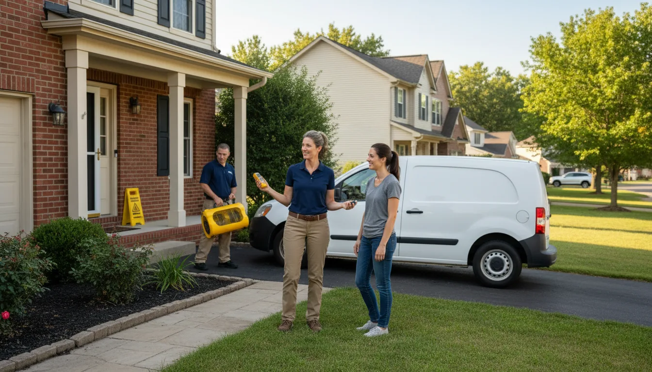 Residential water damage restoration in Gray, LA